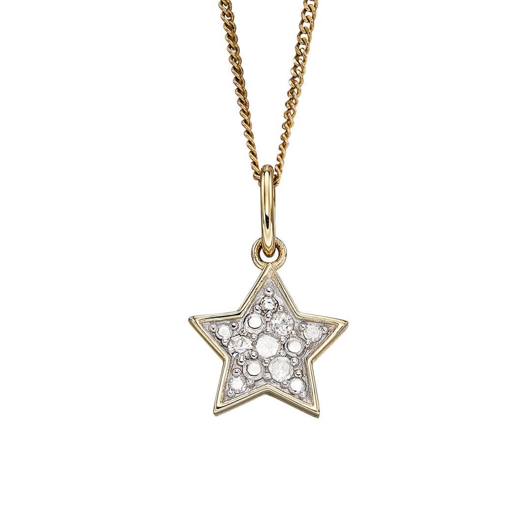 Star Pendant with Diamonds