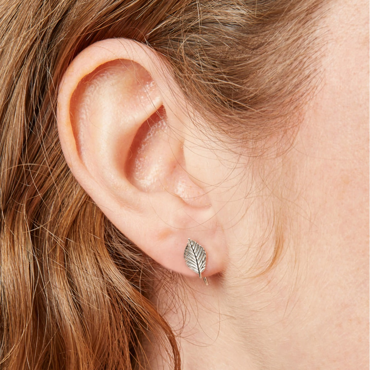 Silver Leaf Earrings