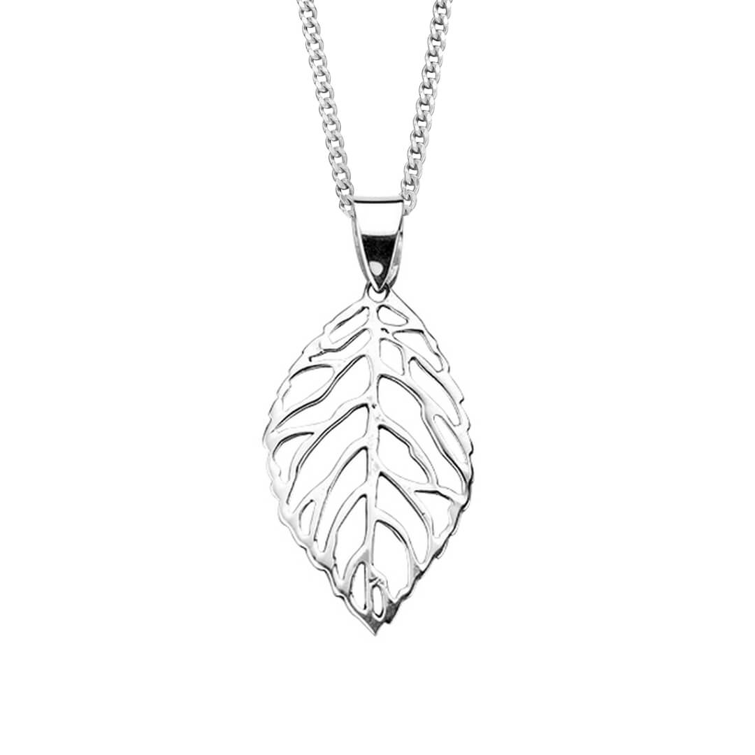 Cut Out Leaf Pendant