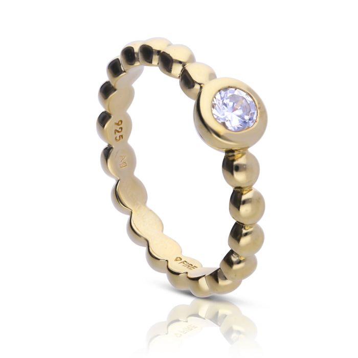 Ball Ring with Zirconia