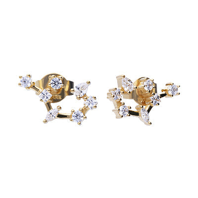 Zodiac Constellation Stud Earrings