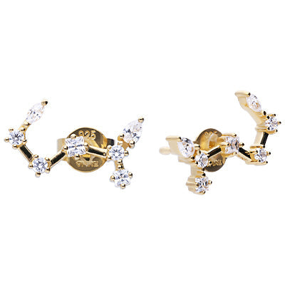 Zodiac Constellation Stud Earrings