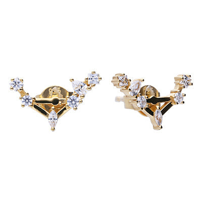 Zodiac Constellation Stud Earrings