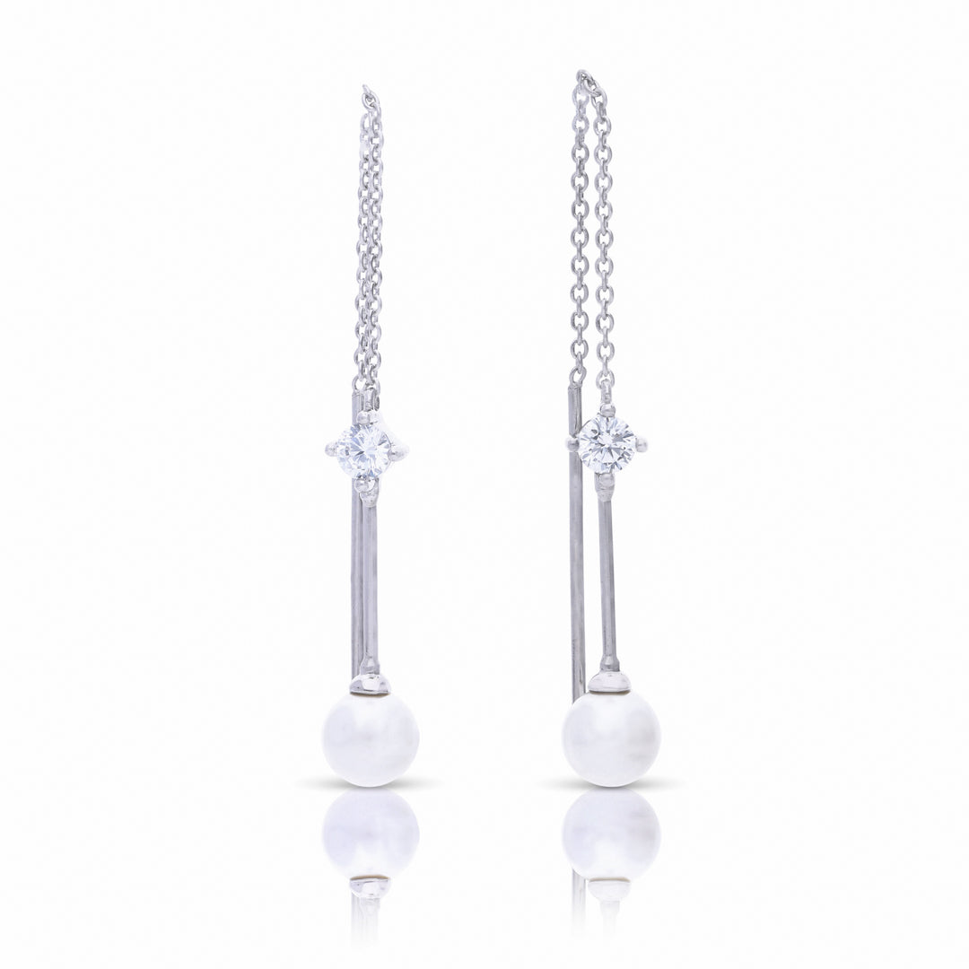 Pull Through Chain Drop Earrings