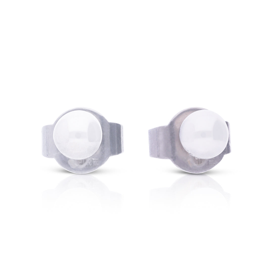 Shell Pearl Stud Earrings