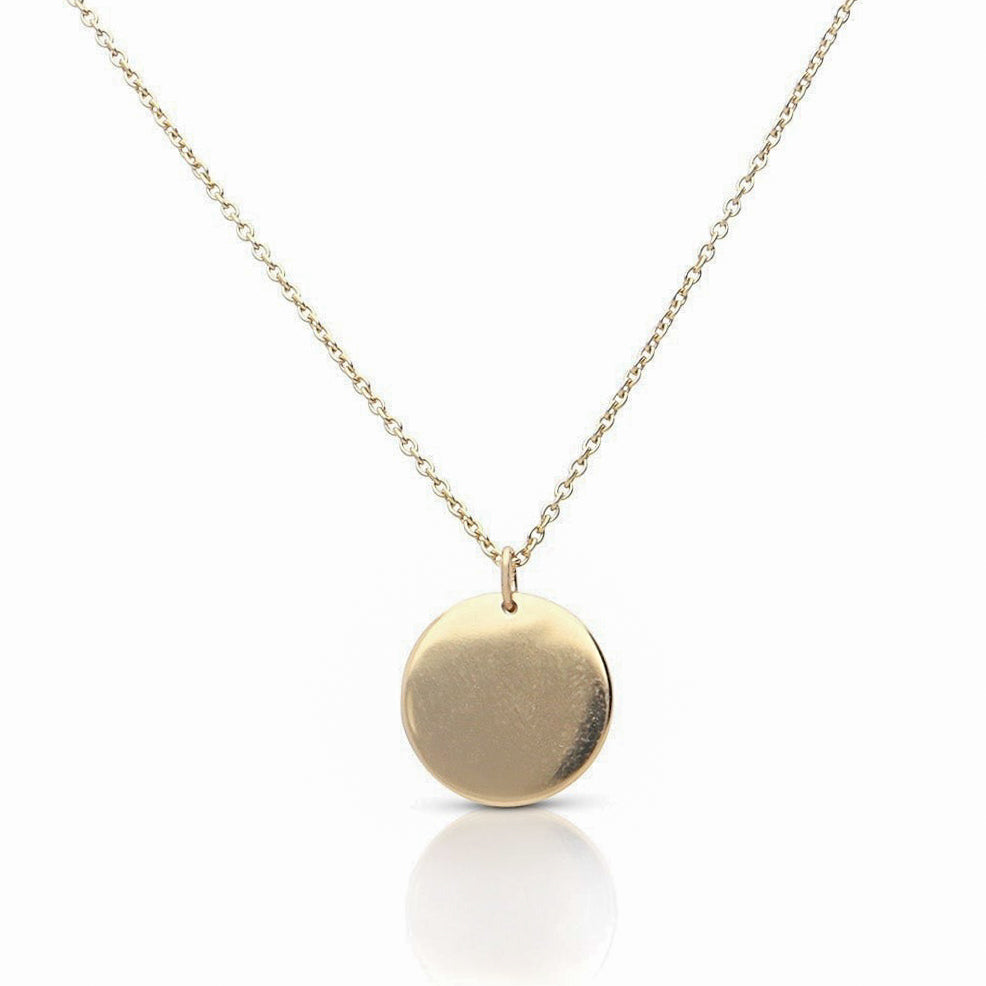 Plain Disc Necklace