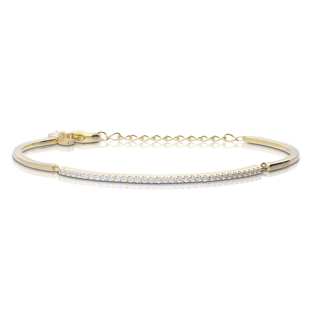 Pave Set Bar Bracelet