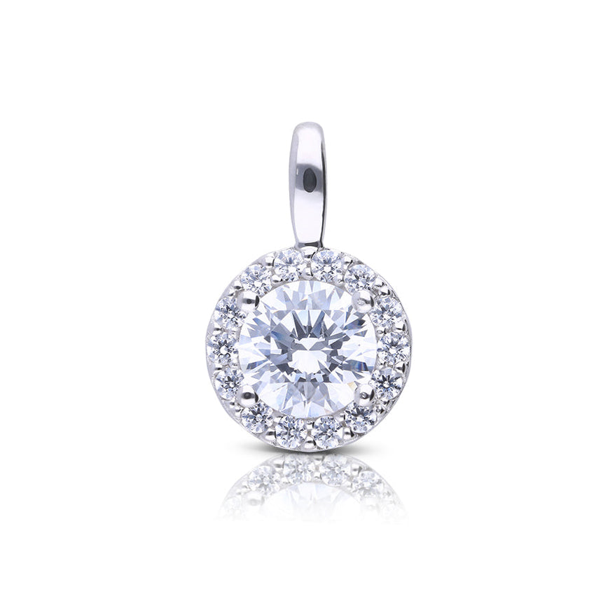 Round Halo Pendant