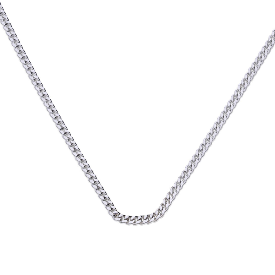 Diamond Cut Curb Chain with Extender 43cm-45cm