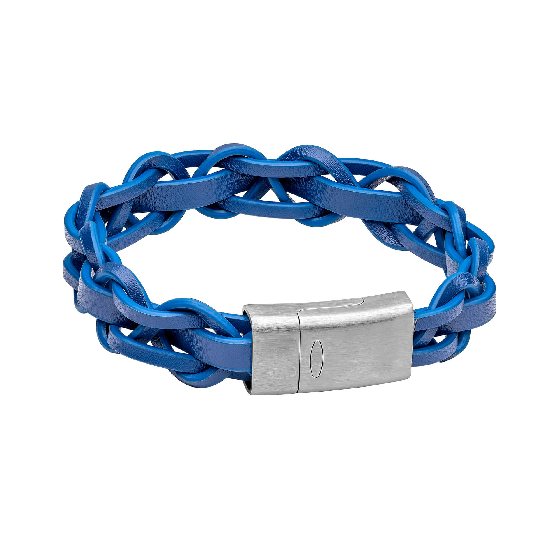 Thick Braided Leather Bracelet