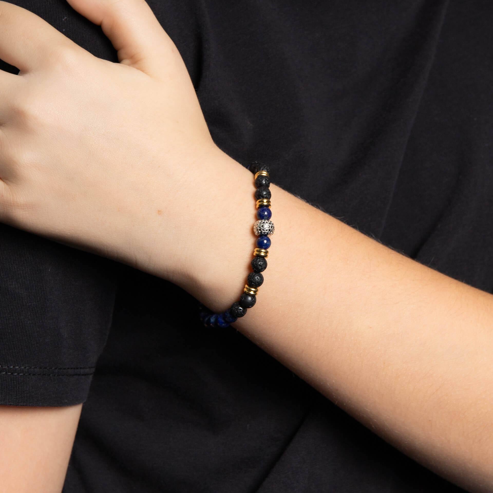 Smaller Fit Lava Bead Bracelet