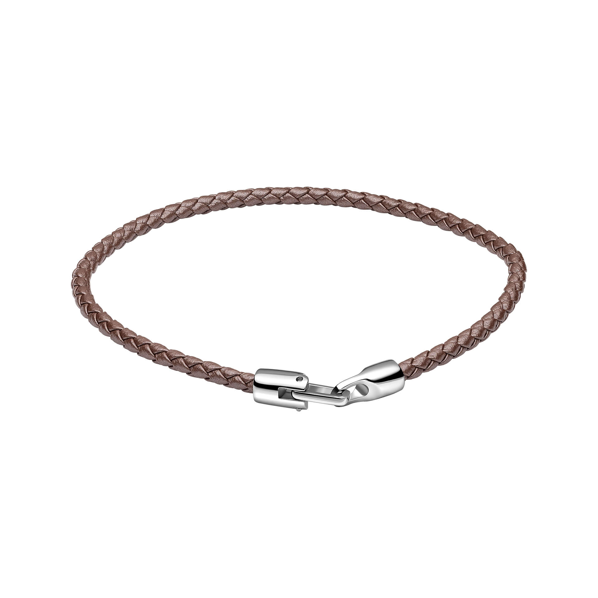 Ultra-Thin Braided Leather Bracelet