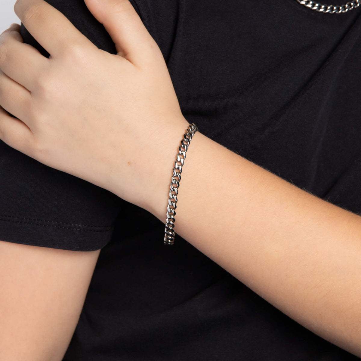 Smaller Fit Stainless Steel Cuban Link Chain Bracelet