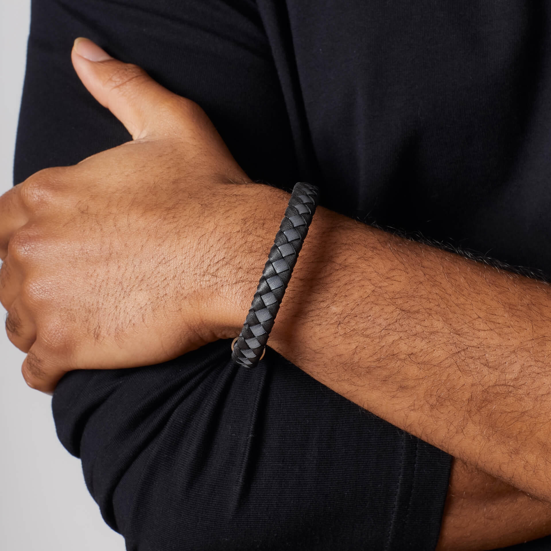 Checkerboard Leather Bracelet