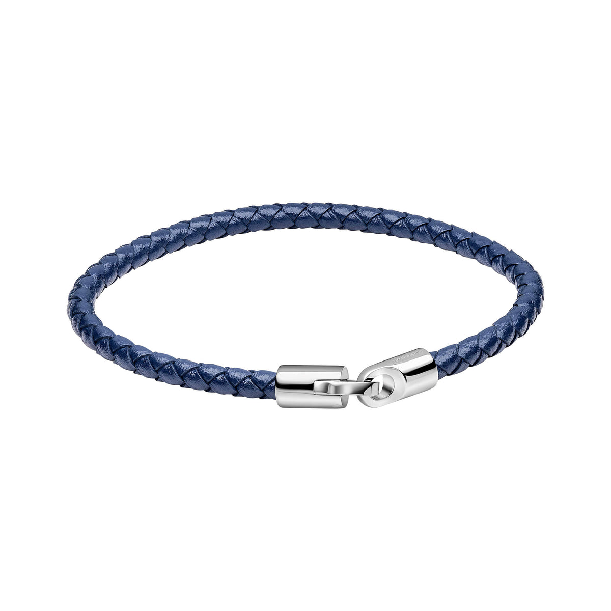 Braided Leather and Hook Clasp Bracelet