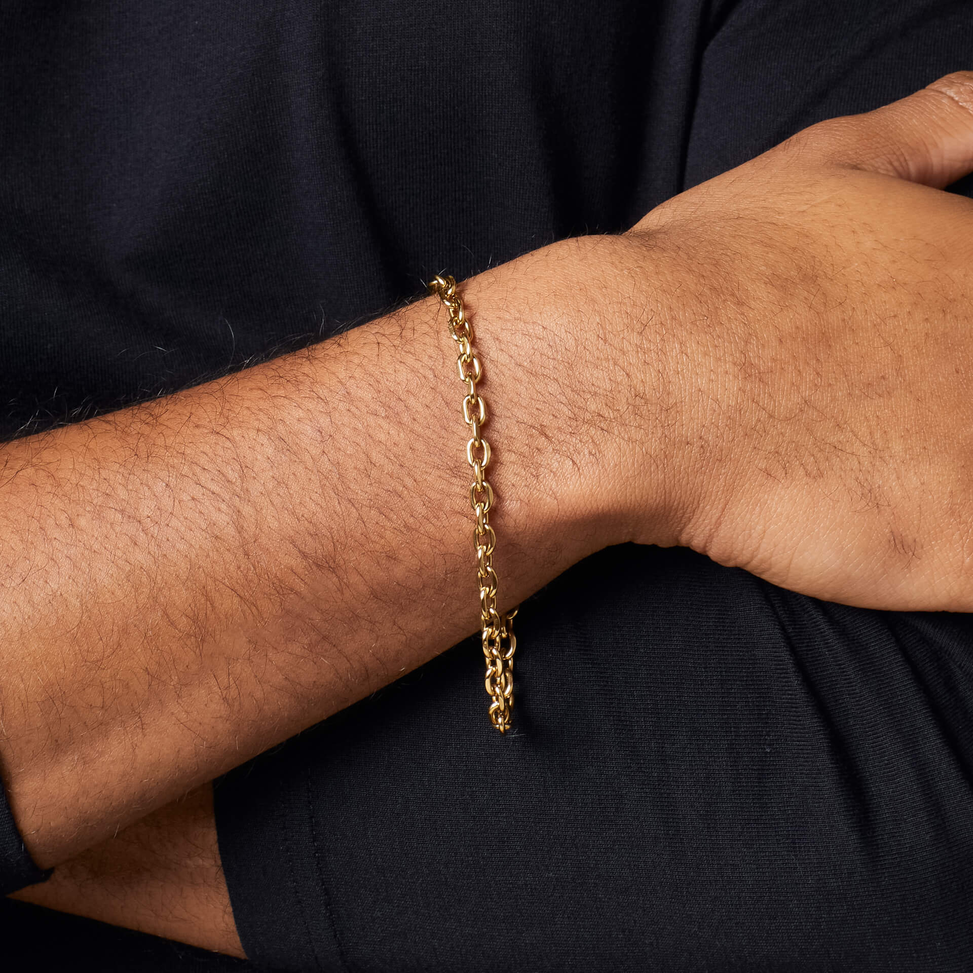 Stainless Steel Cable Link Bracelet