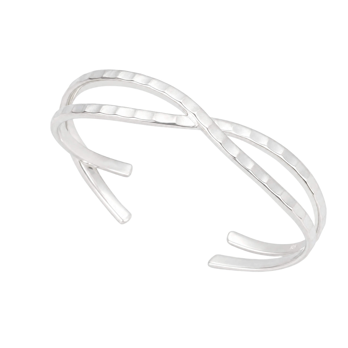 Textured Twist Cuff Bangle