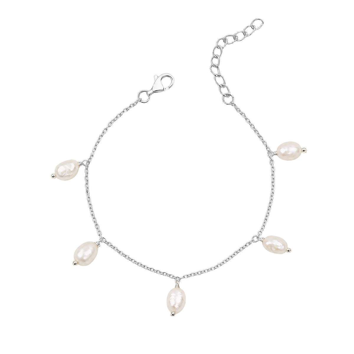 Pearl Drop Station Bracelet