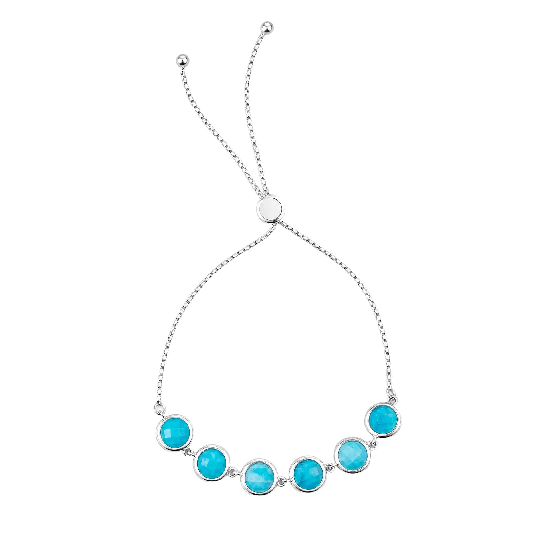 Blue Magnesite Toggle Bracelet