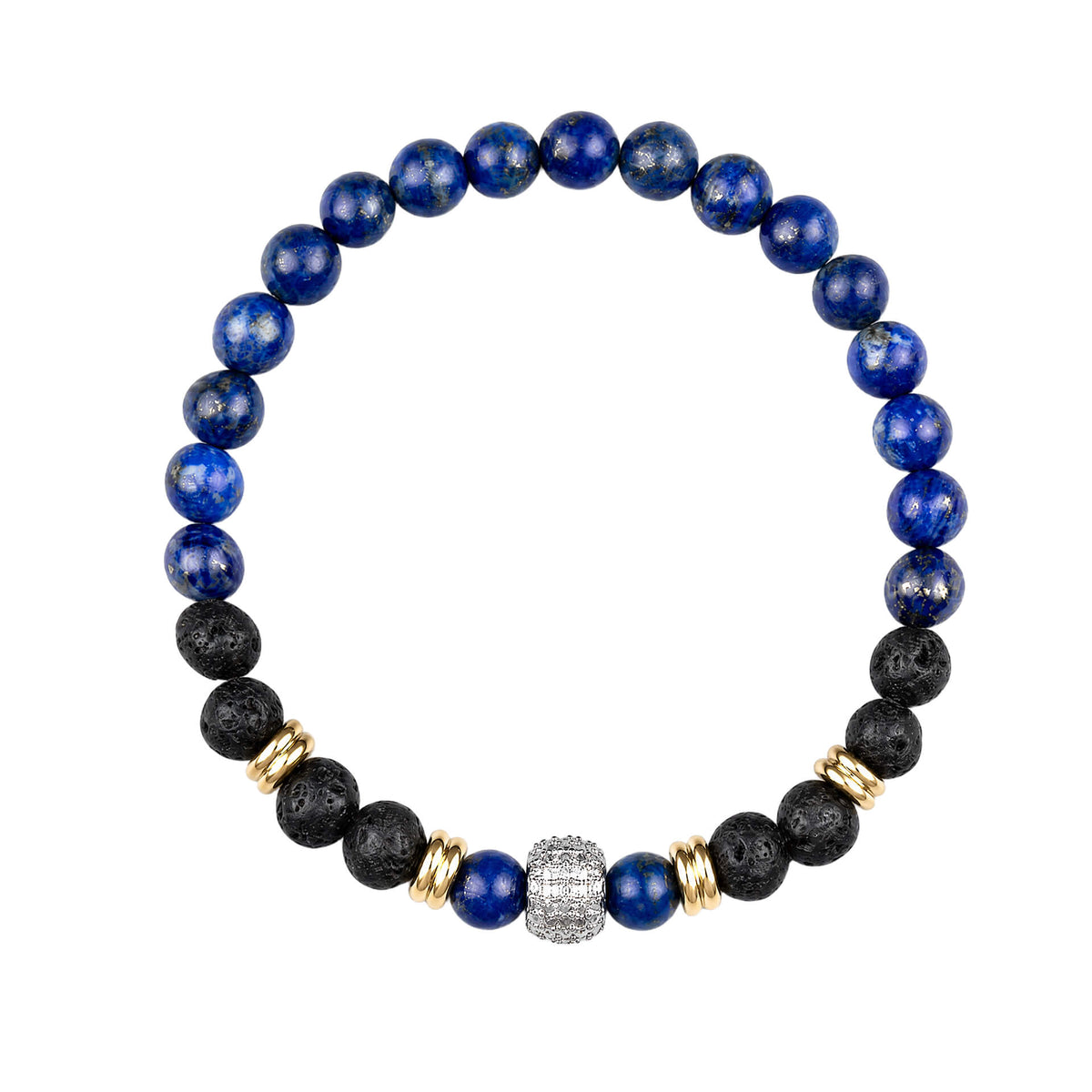 Semi-Precious Beaded Stretch Bracelet
