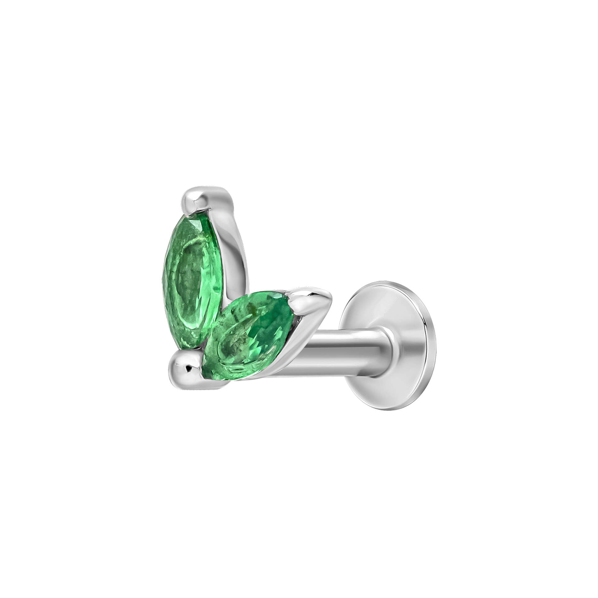 Duo Cluster Labret Stud Earring