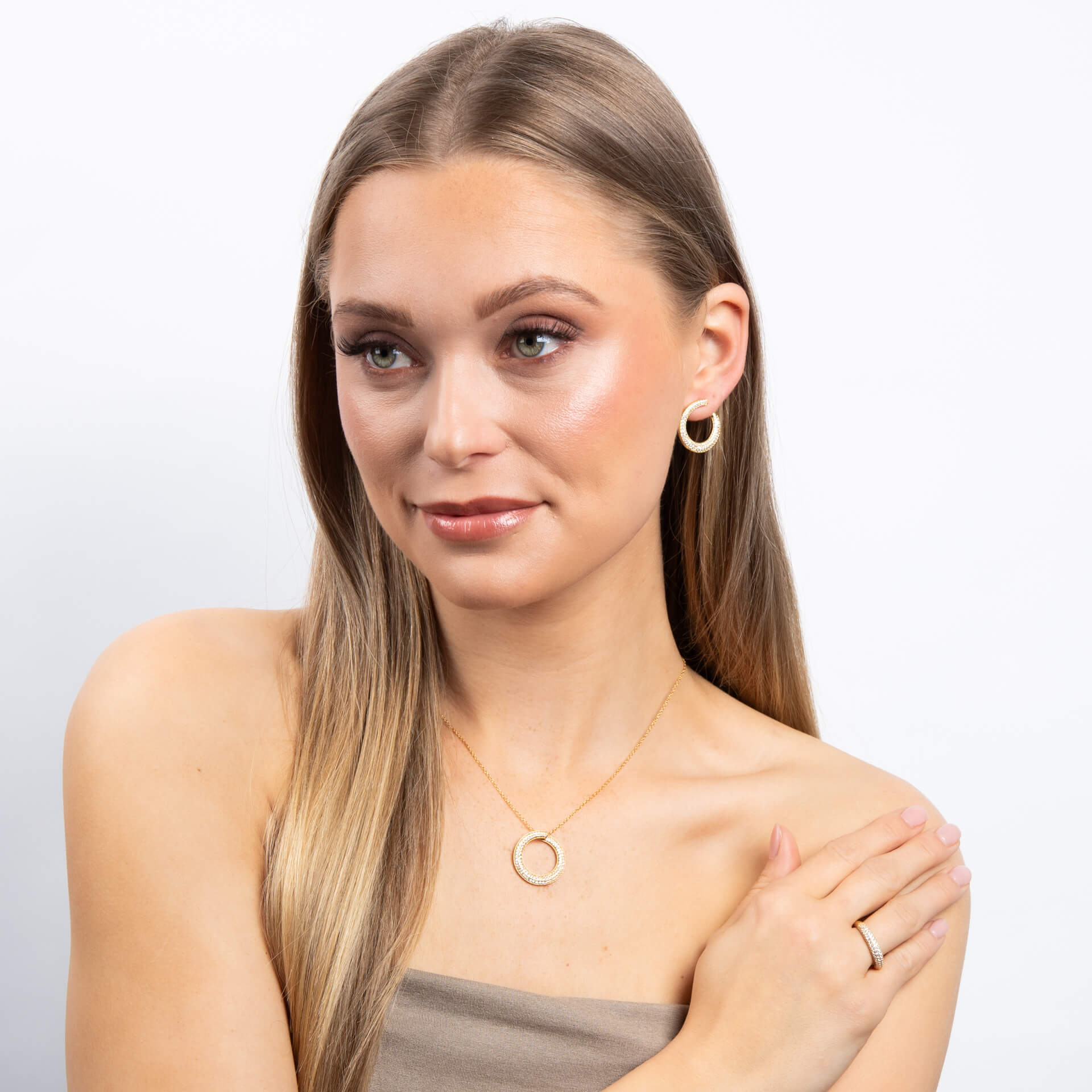 Pave Set Dome Ring