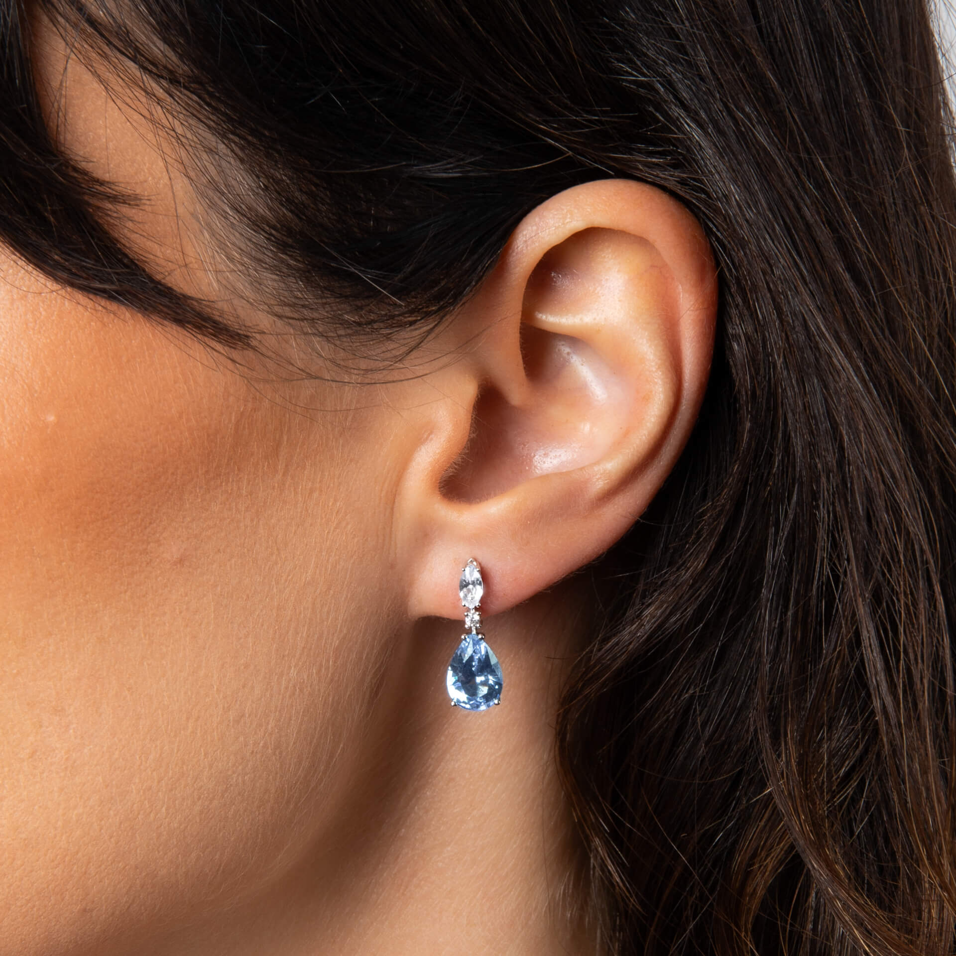 Teardrop and Marquise Drop Earrings