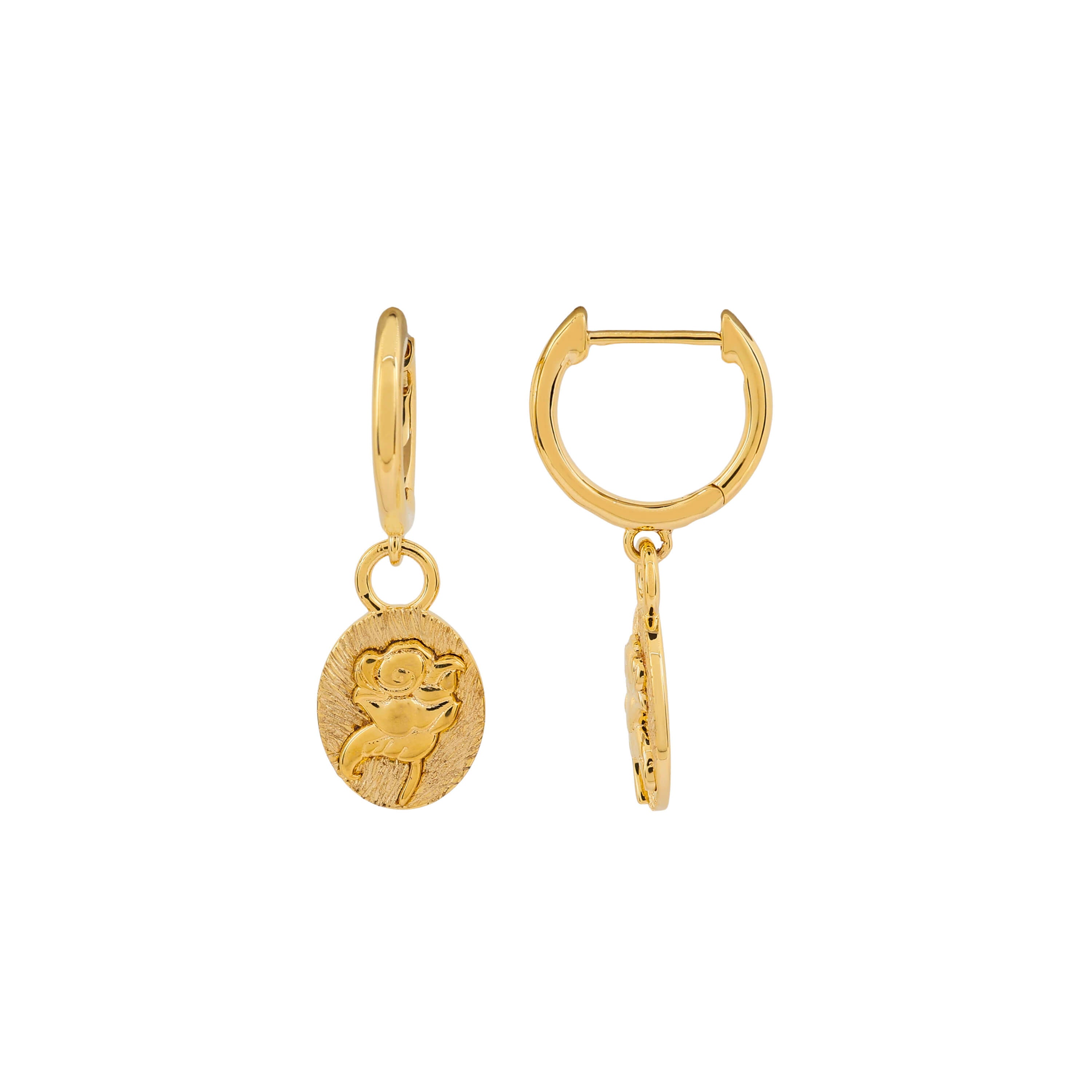 Baythorne Roses Assembled Hoop Earrings