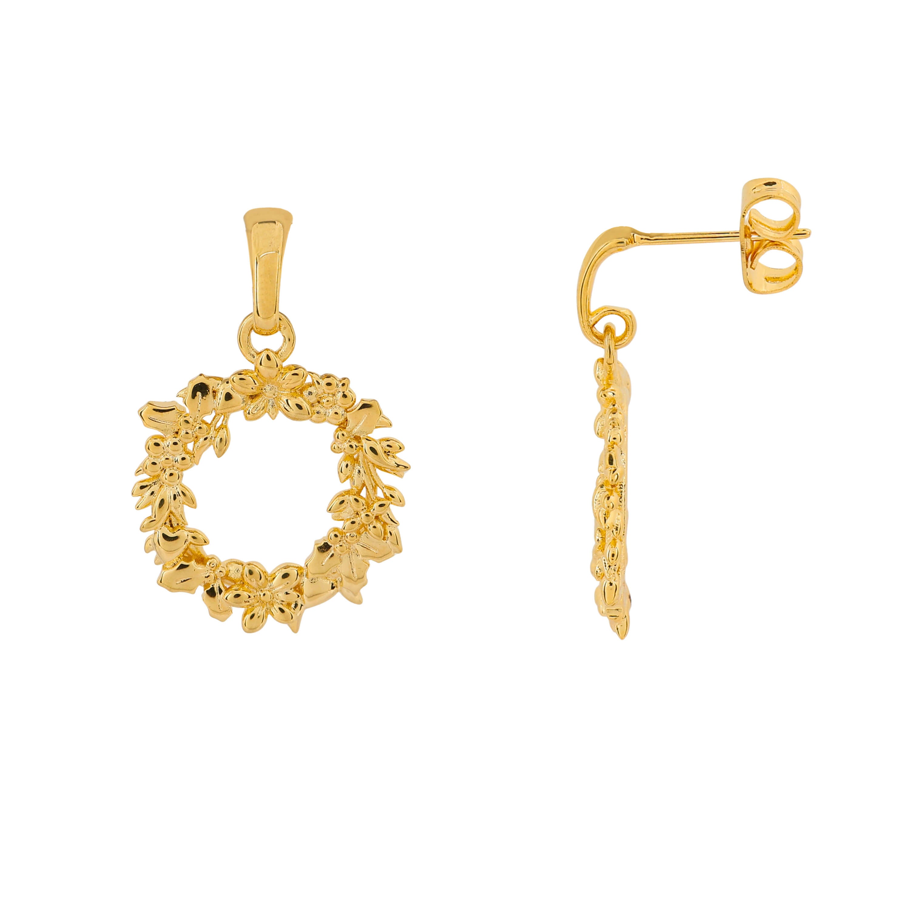 Wreath Drop Earrings