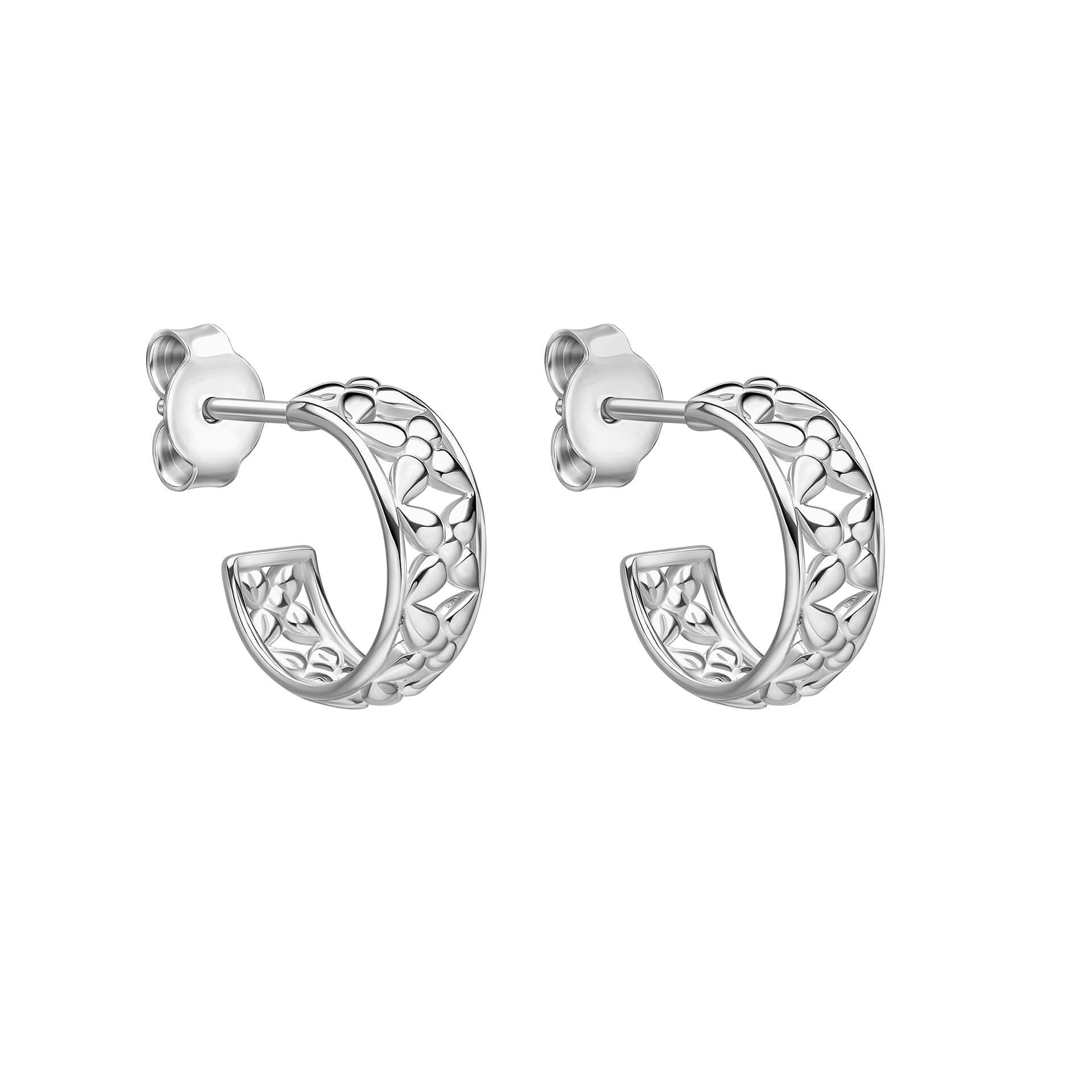 Hartley Check Hoop Earrings