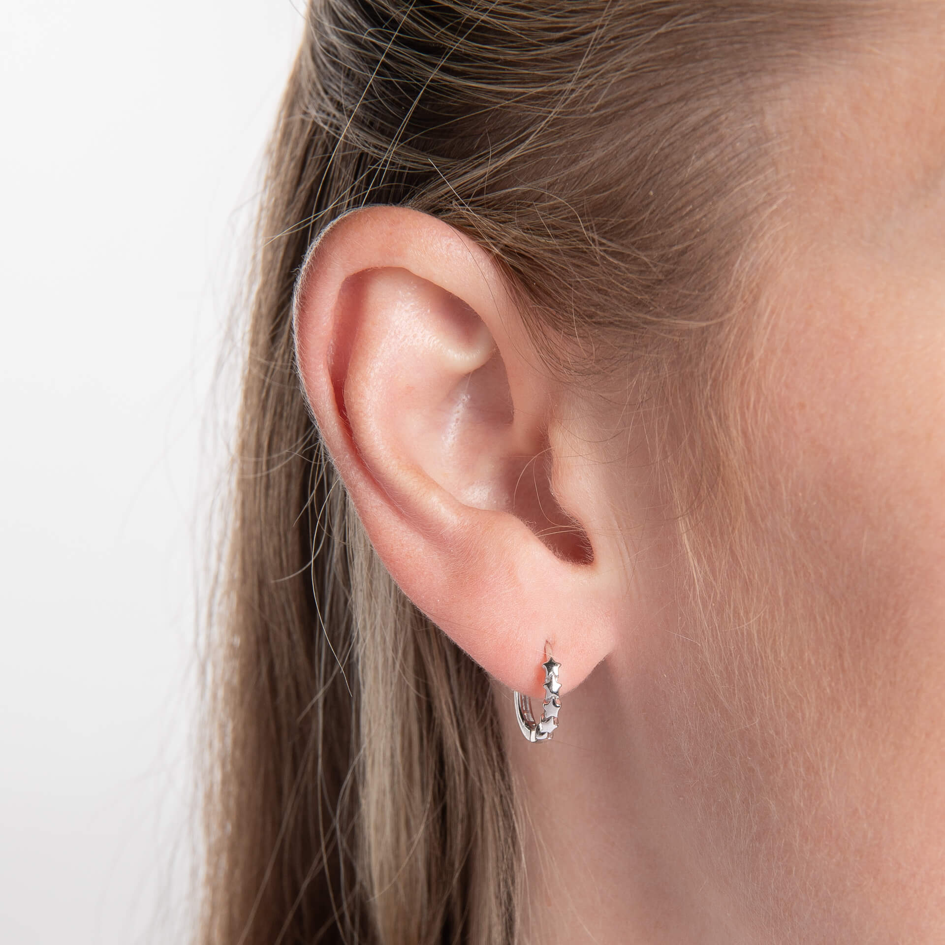 Star Hoop Earrings