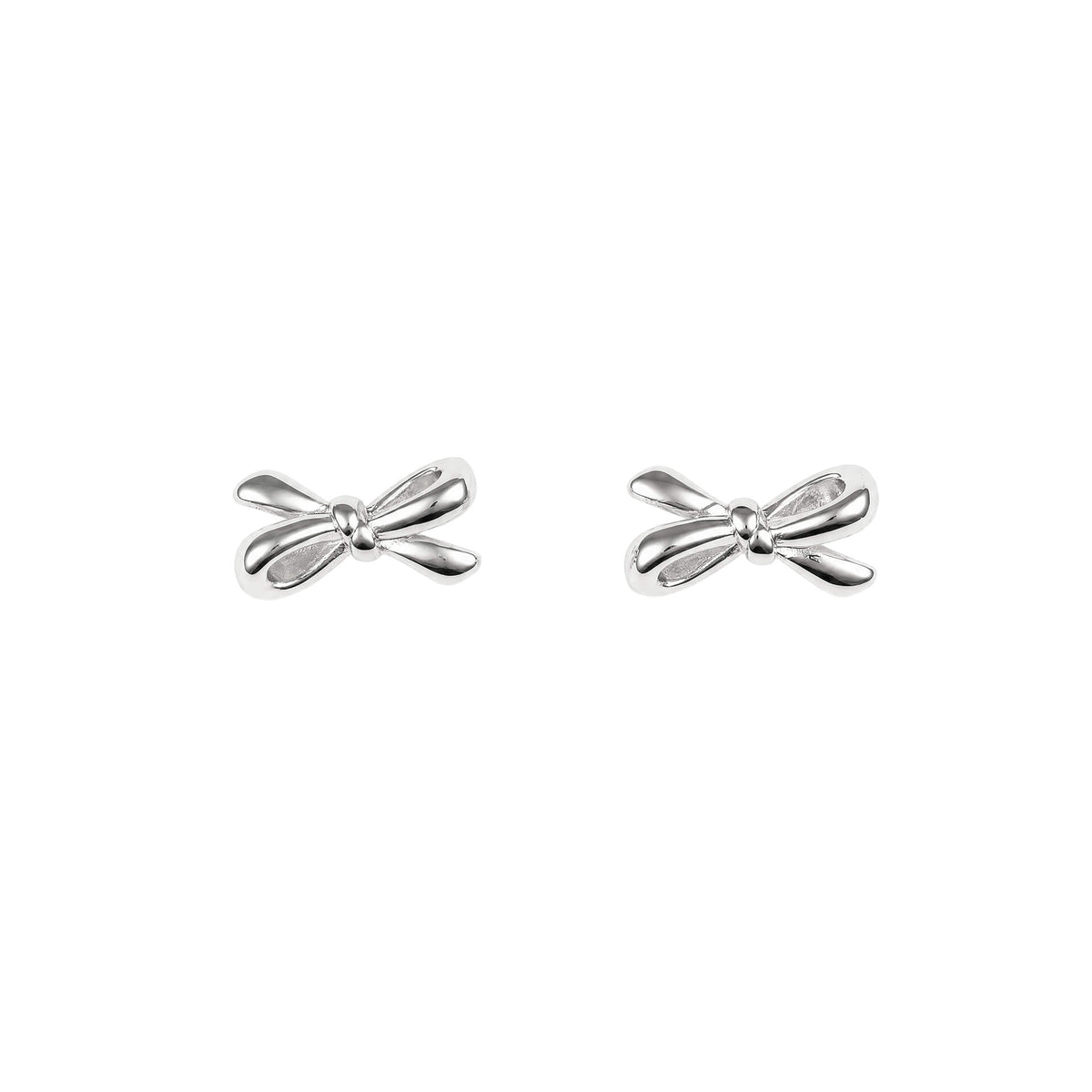 Looped Bow Stud Earrings