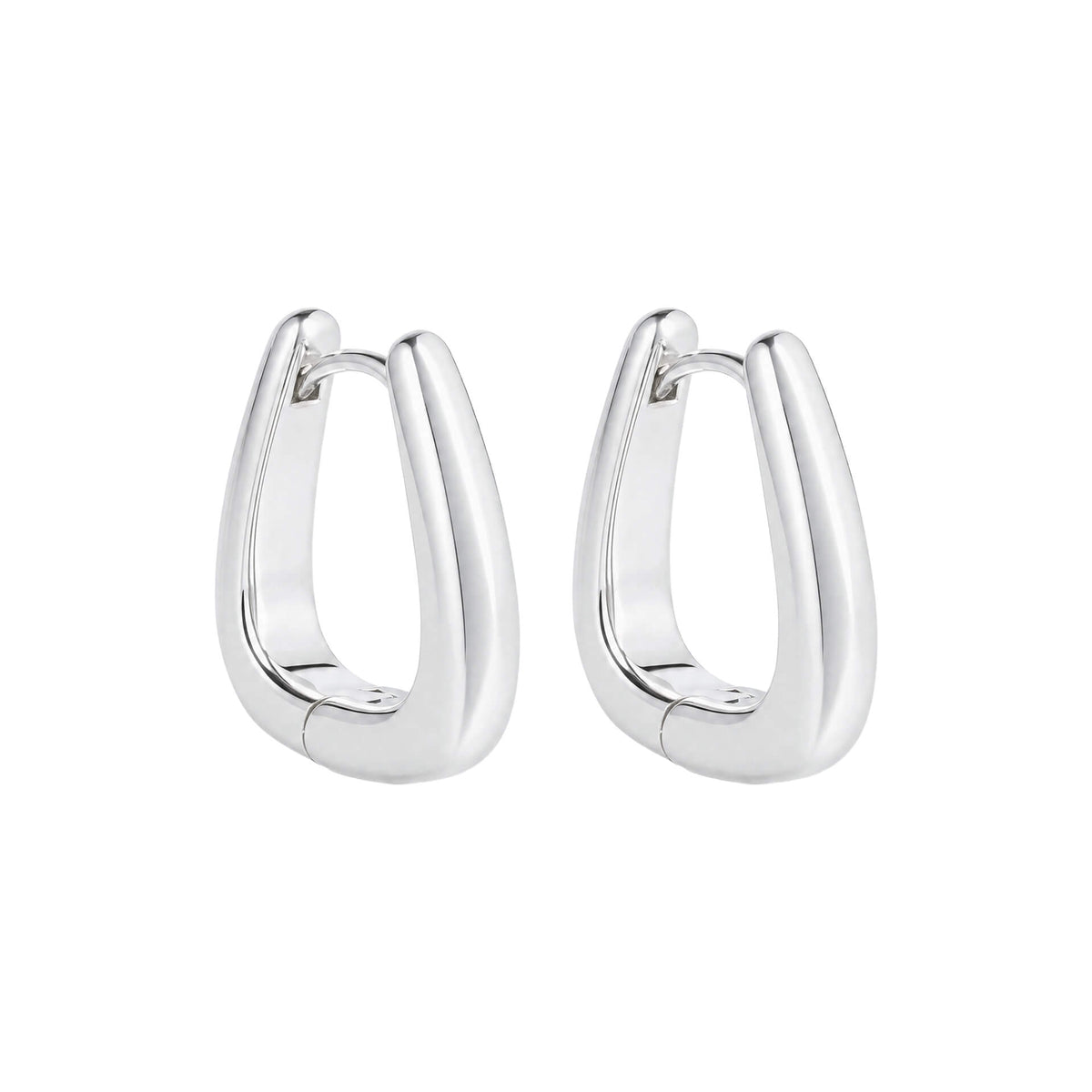 Chunky Tapered Hoop Earrings