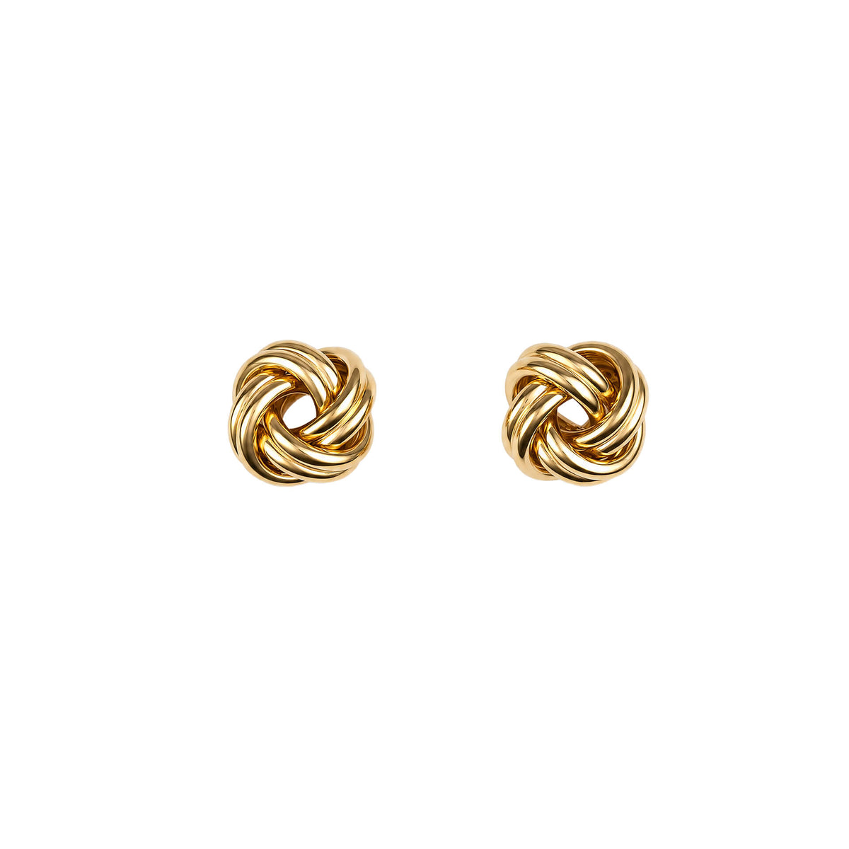 Round Knot Stud Earrings