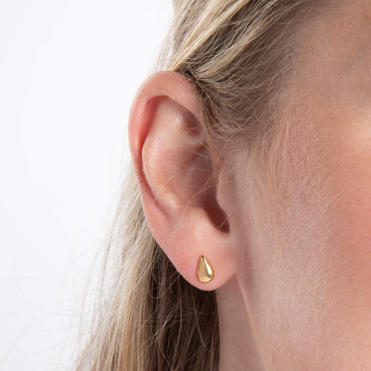 Small Teardrop Stud Earrings