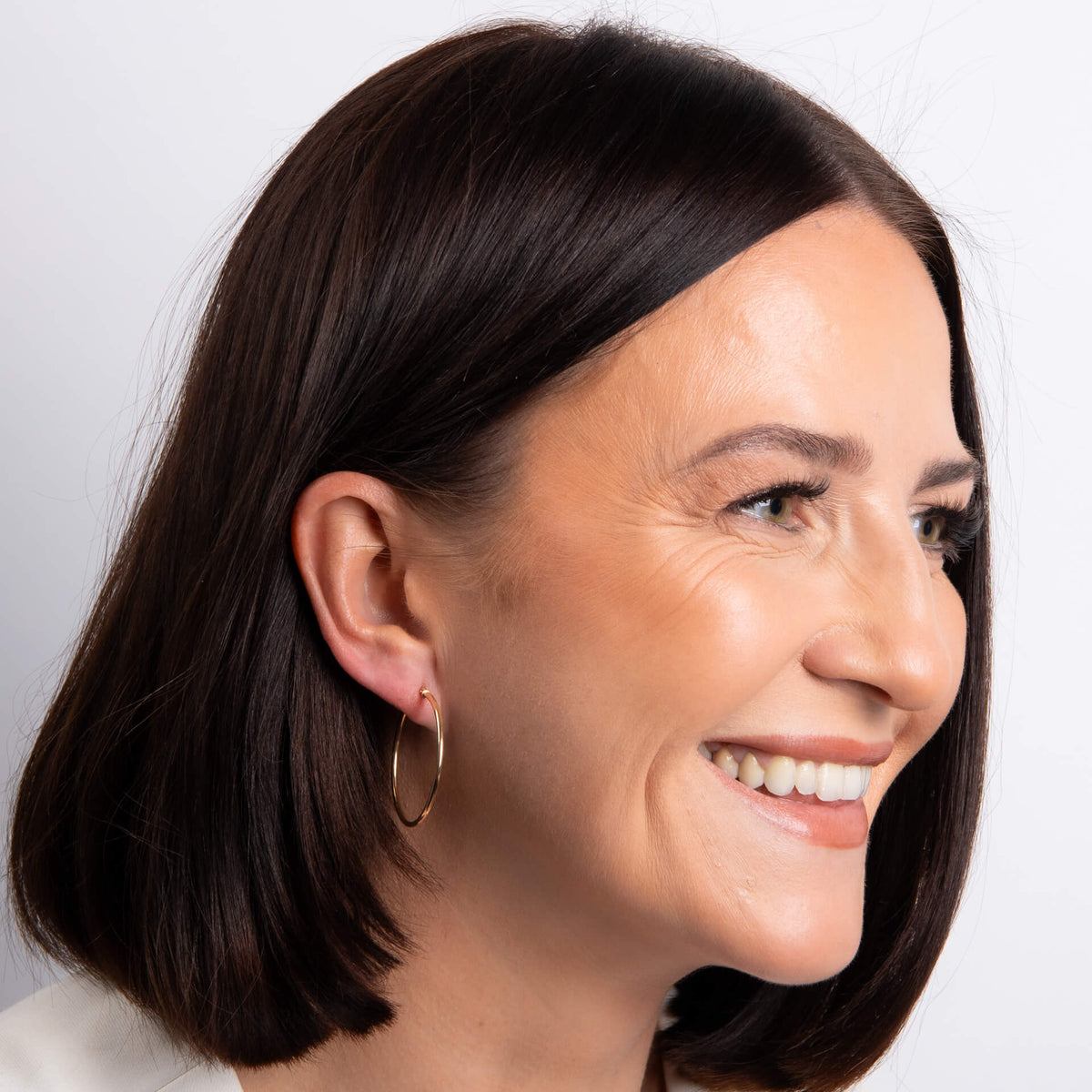 30mm Hinged Hoop Earrings
