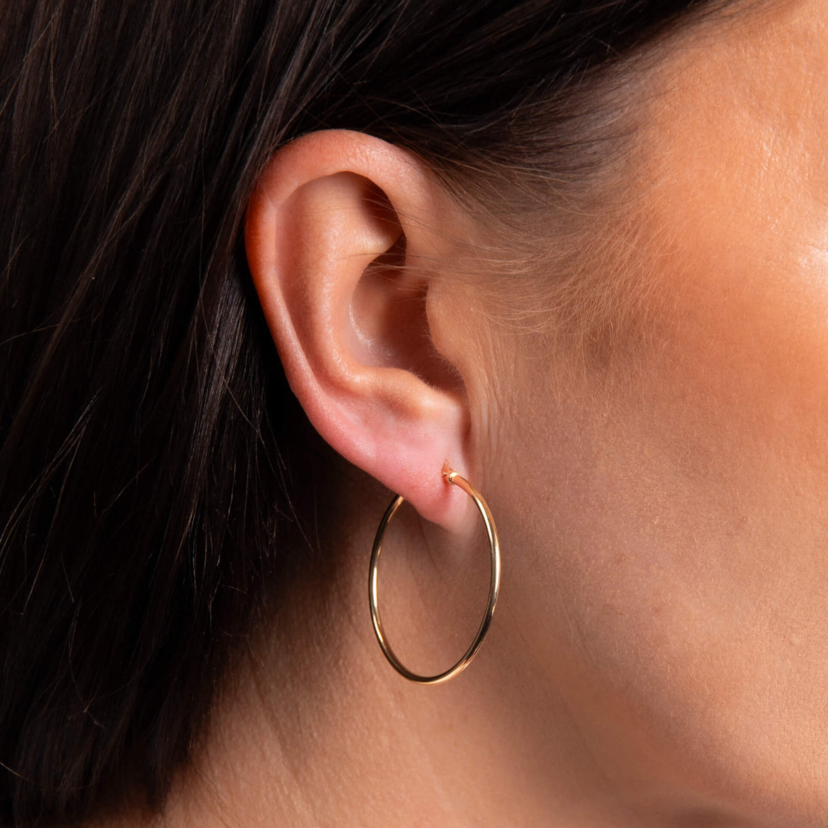 30mm Hinged Hoop Earrings