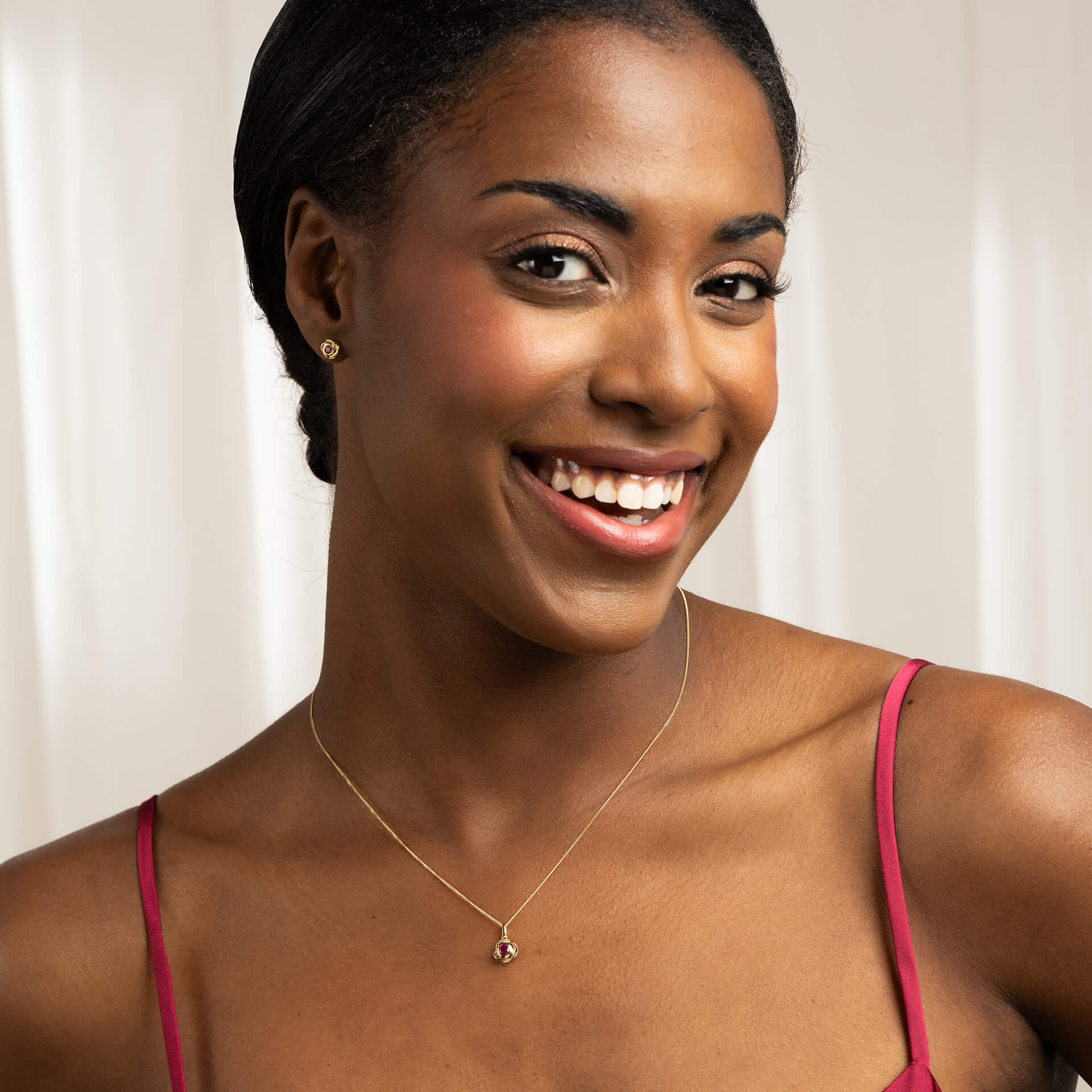 Fura Ruby Stud Earrings