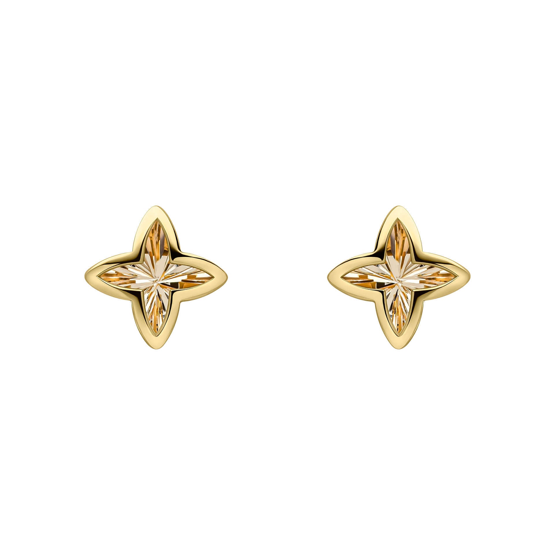 Textured Flower Stud Earrings