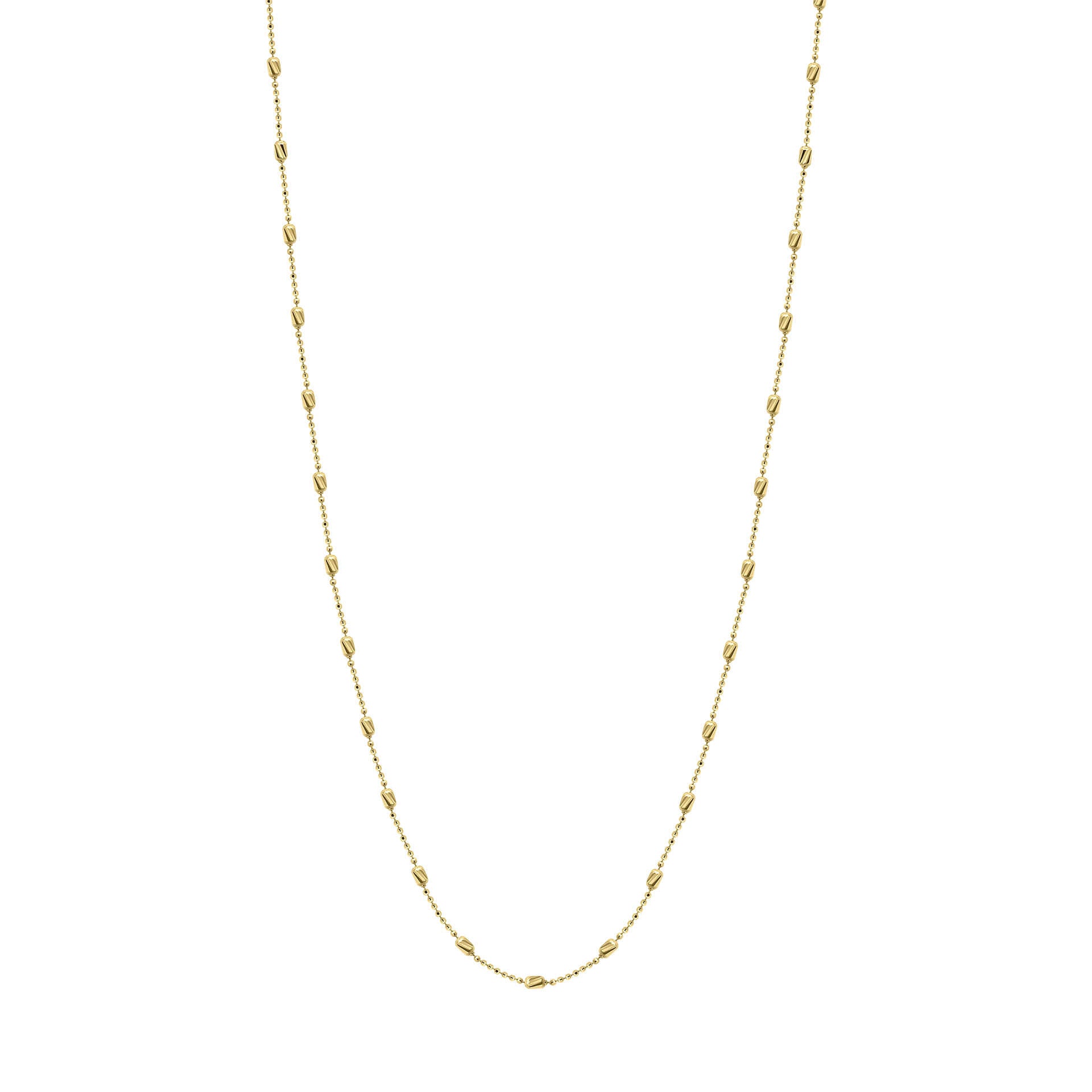 Diamond Cut Station Necklace