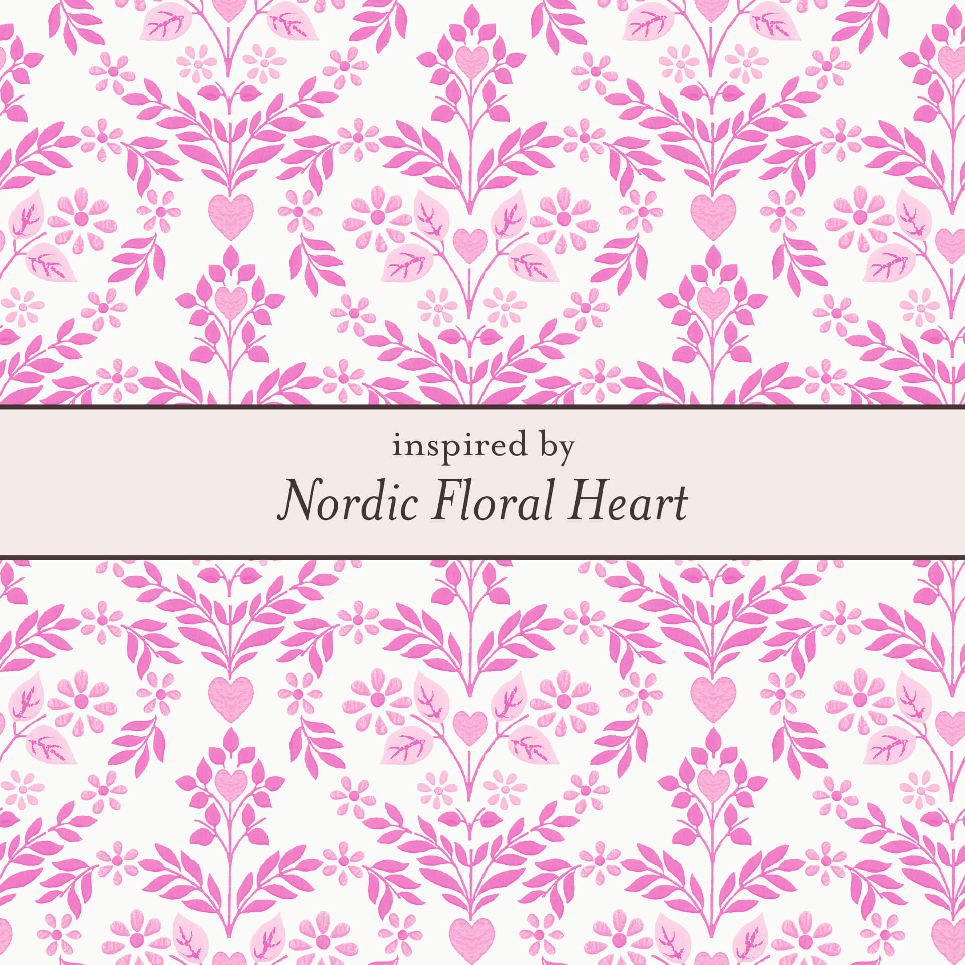Kids Nordic Floral Heart Mini Necklace