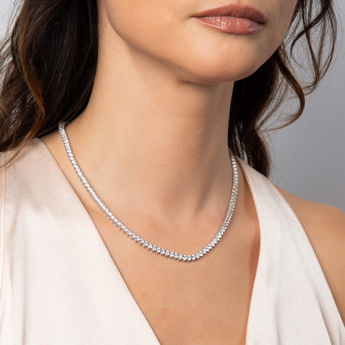 Zirconia Tennis Necklace