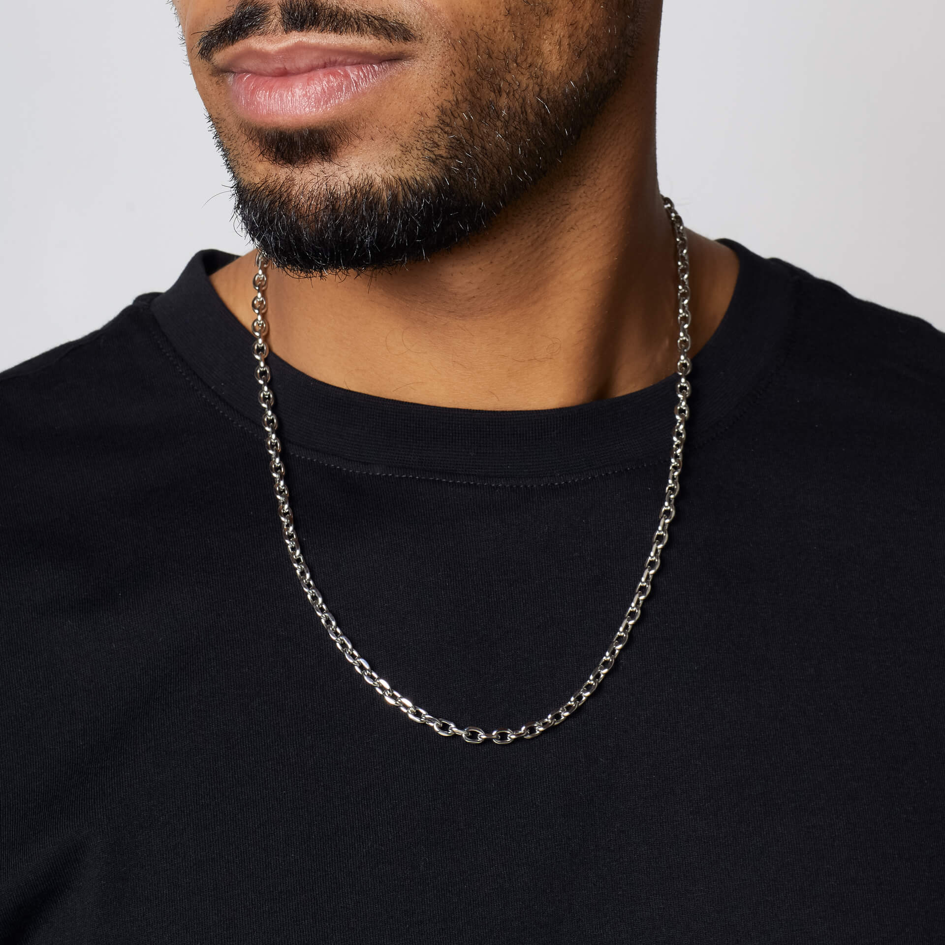 Stainless Steel Cable Link Necklace