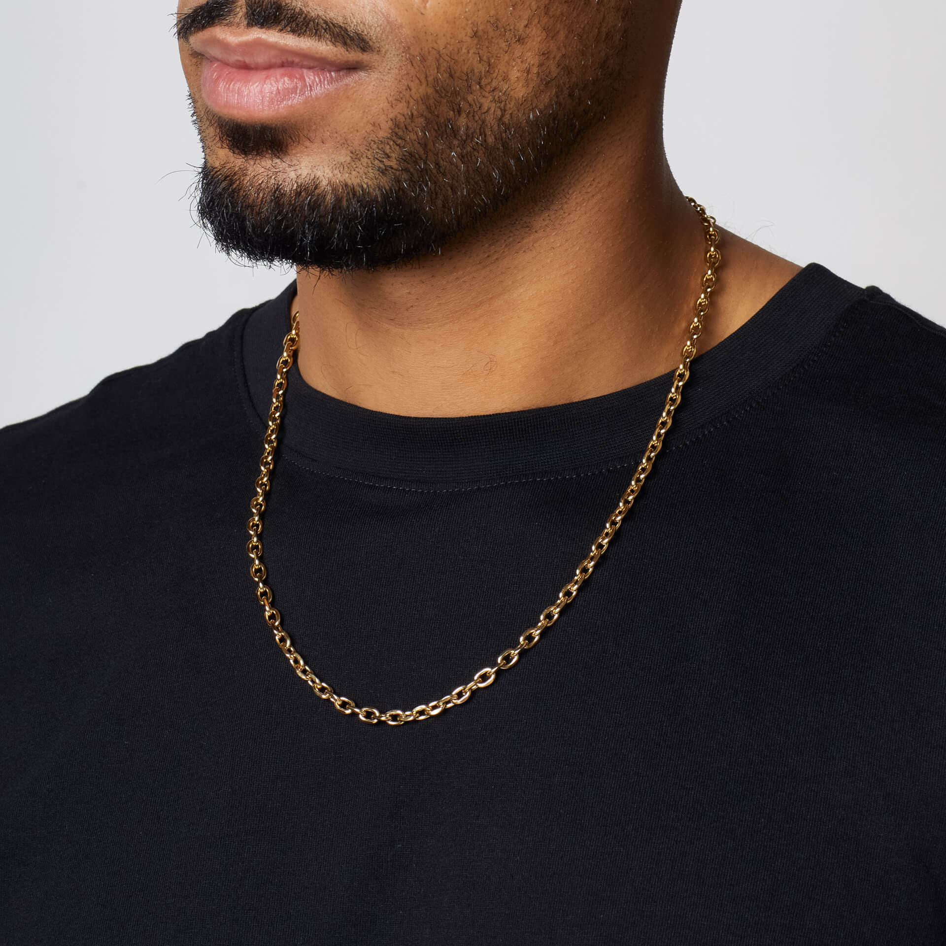 Stainless Steel Cable Link Necklace