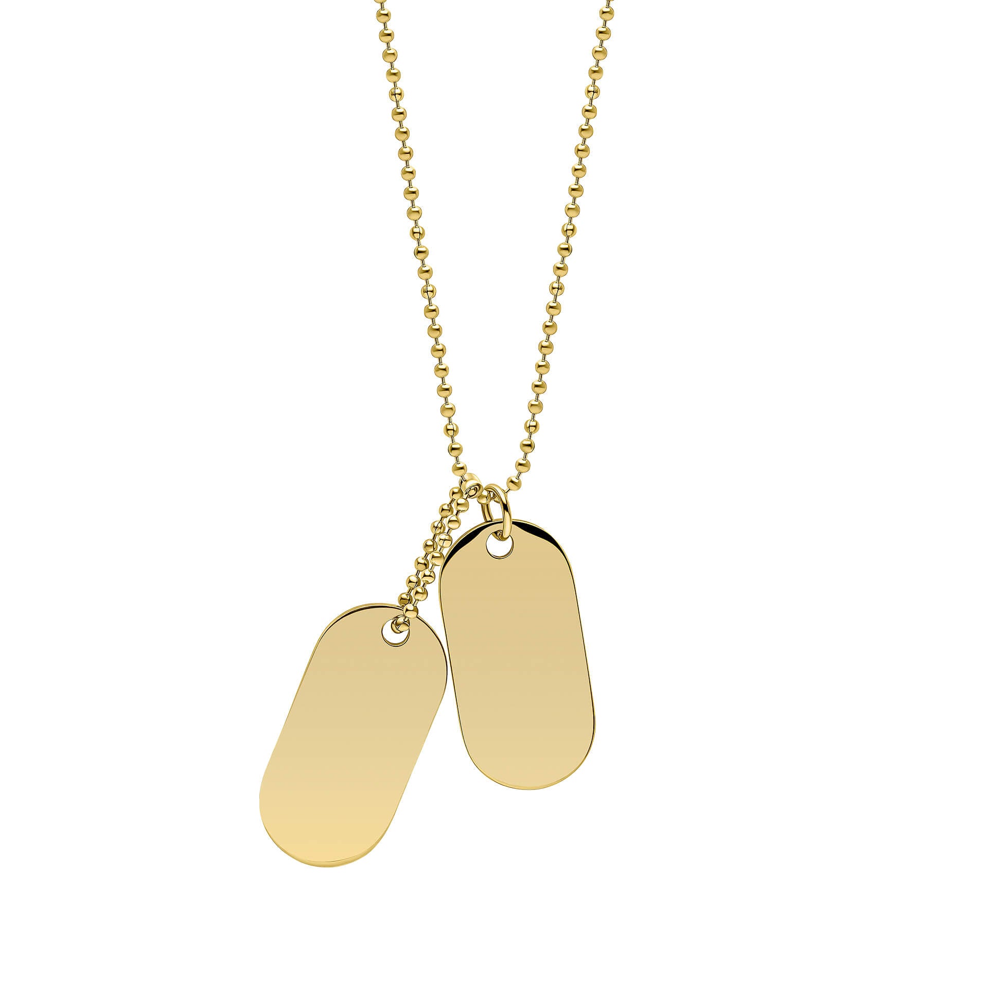 Double Oval Dog Tag Necklace