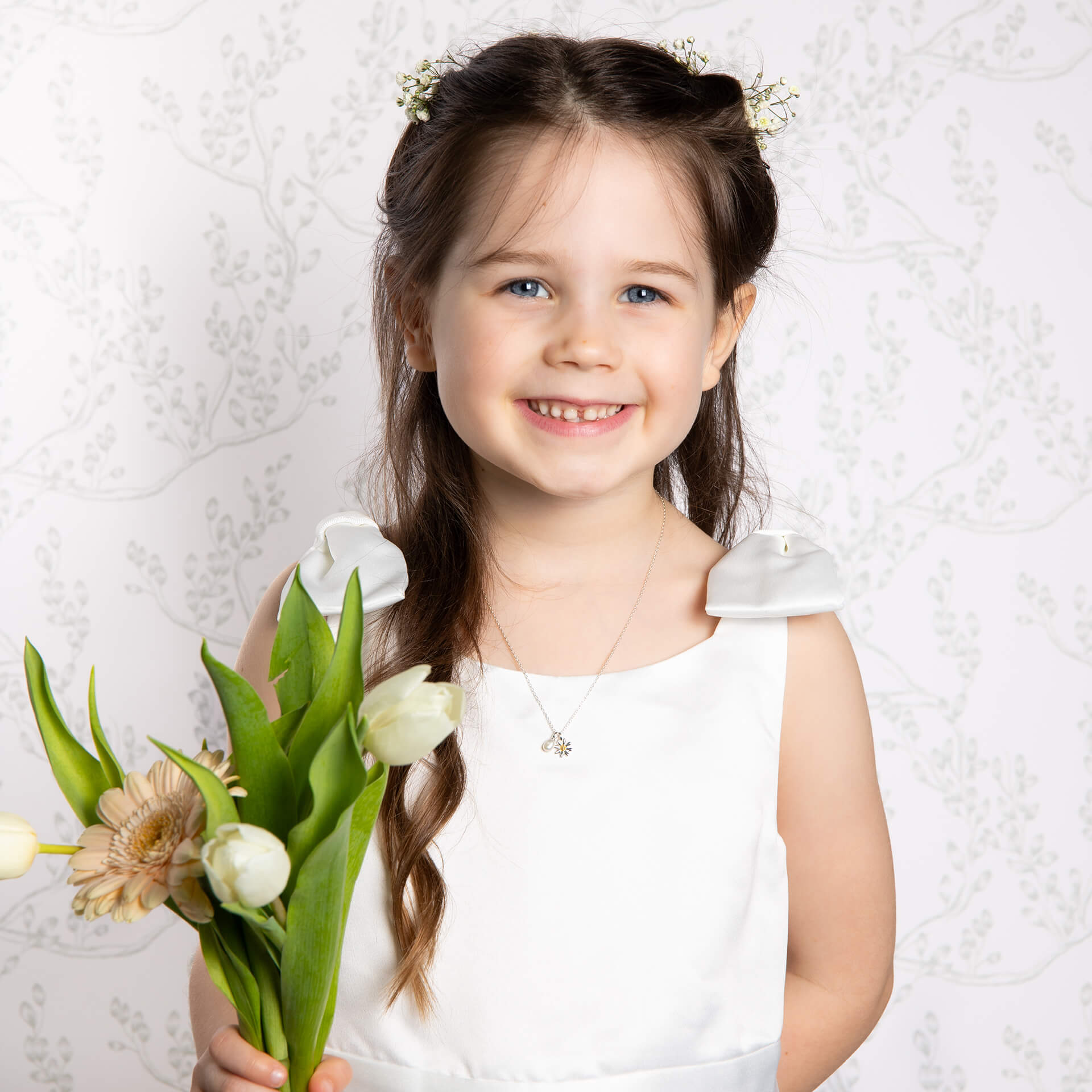 Kids Everingham Meadow Daisy Charm Necklace