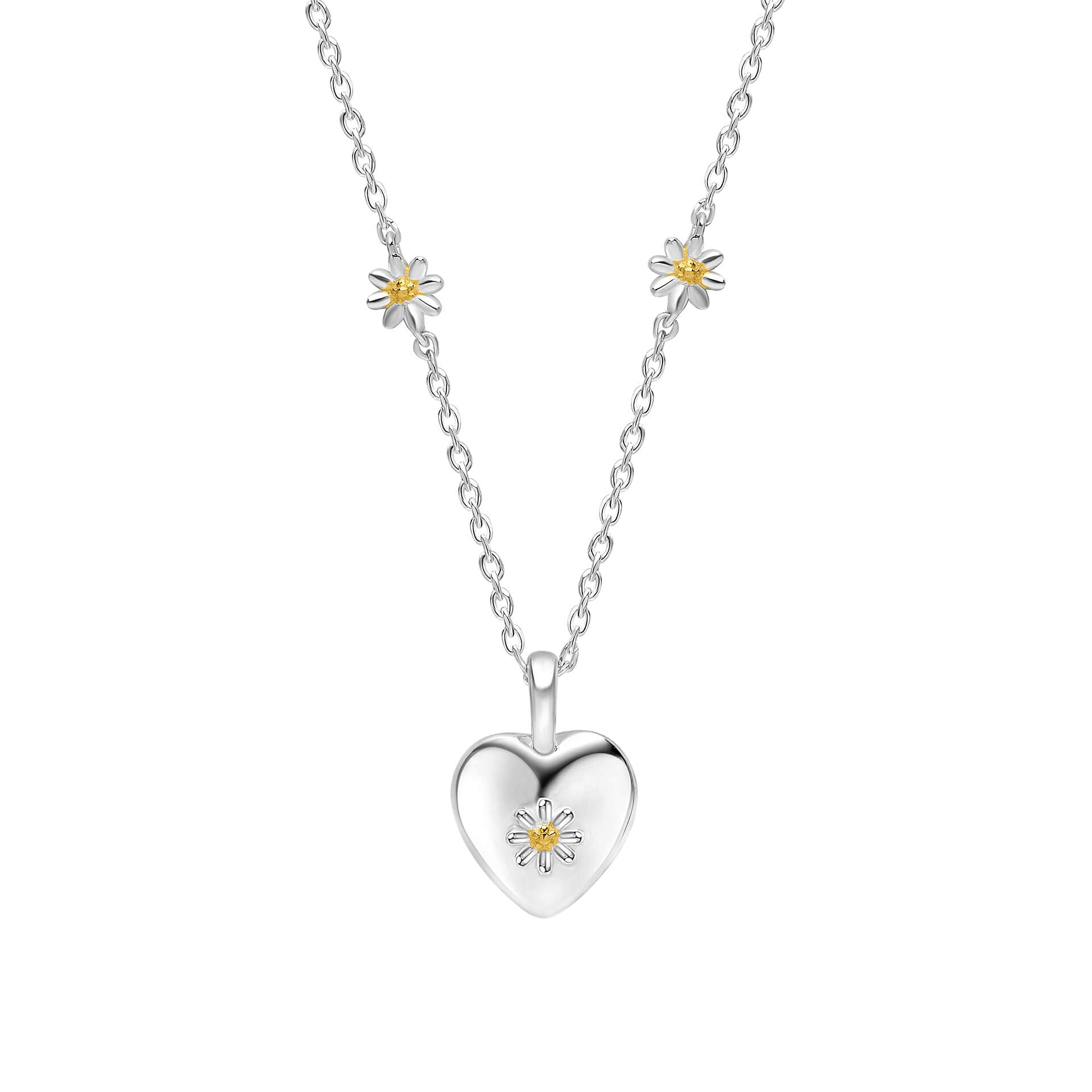 Kids Everingham Meadow Daisy Heart Necklace