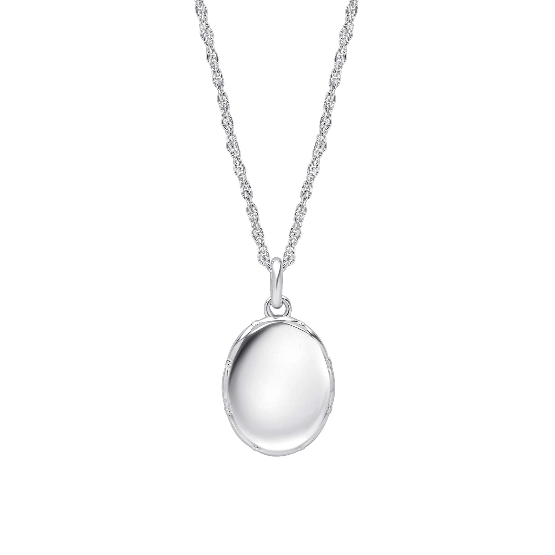Ferndale Border Plain Engravable Necklace