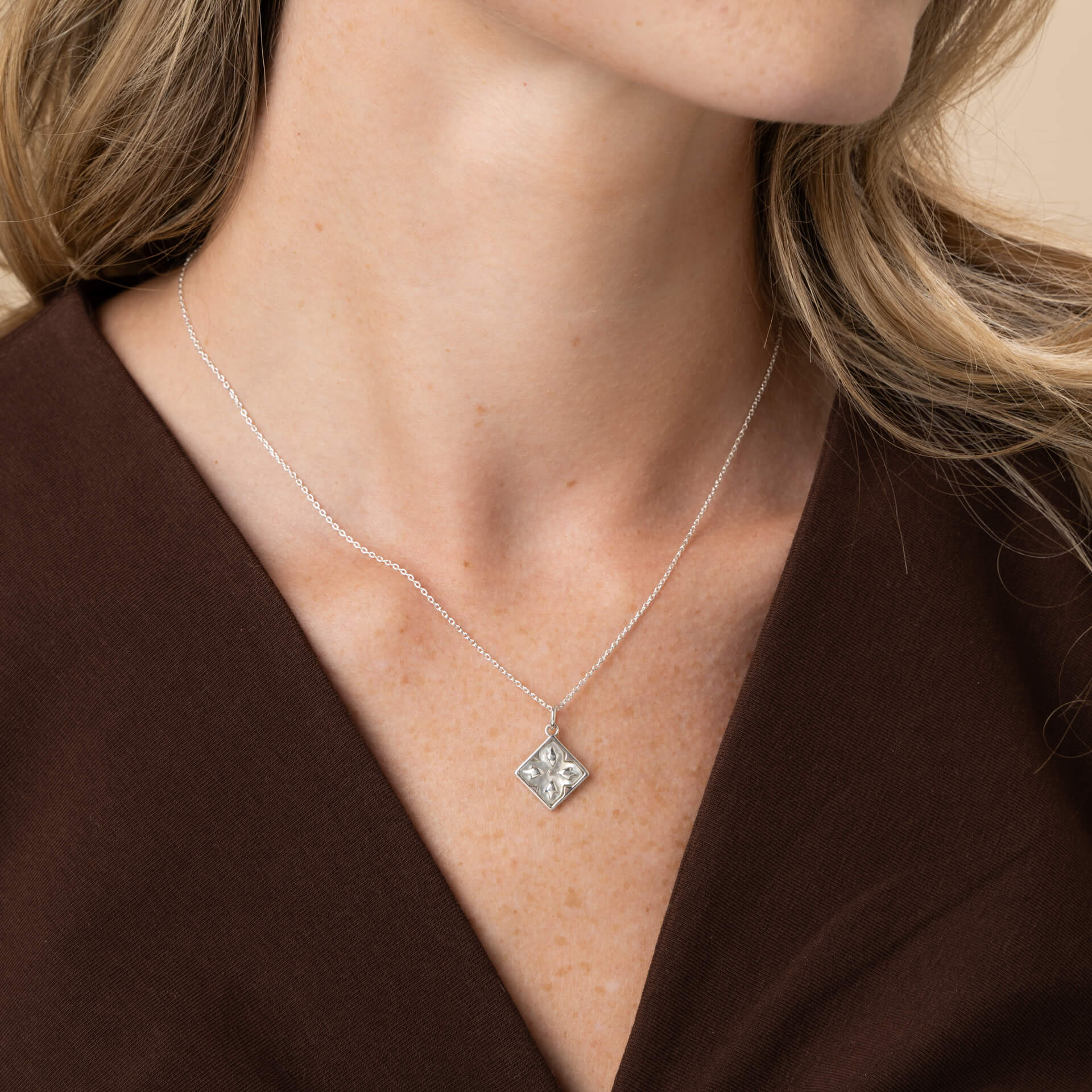 Mr Jones Mother of Pearl Inlay Necklace
