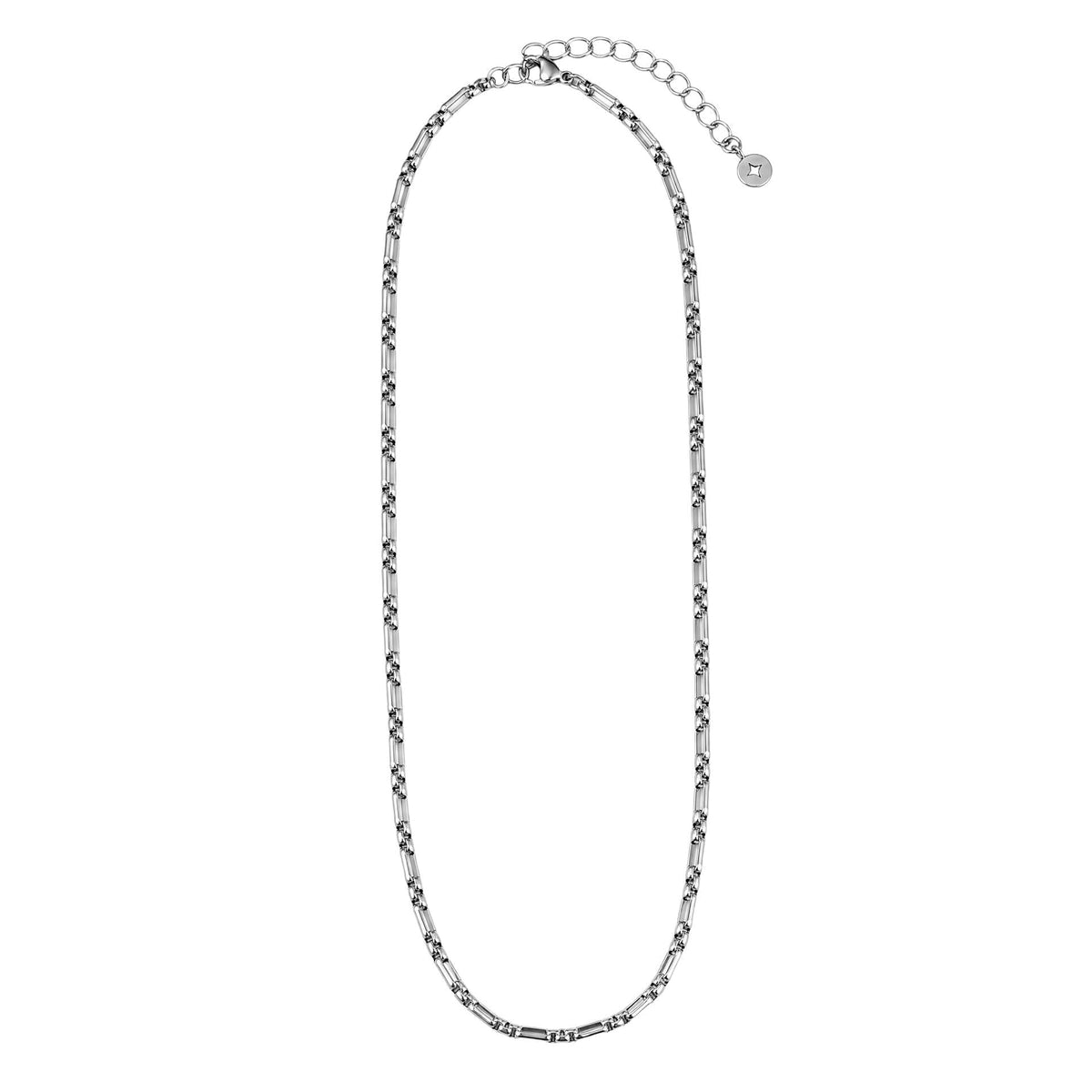Box Chain Station Link Necklace
